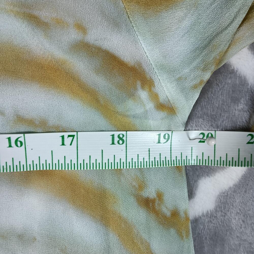 Young Fabulous & Broke Dress Medium Tie Dye Semi Sheer Boho Bell Sleeve - Picture 4 of 7